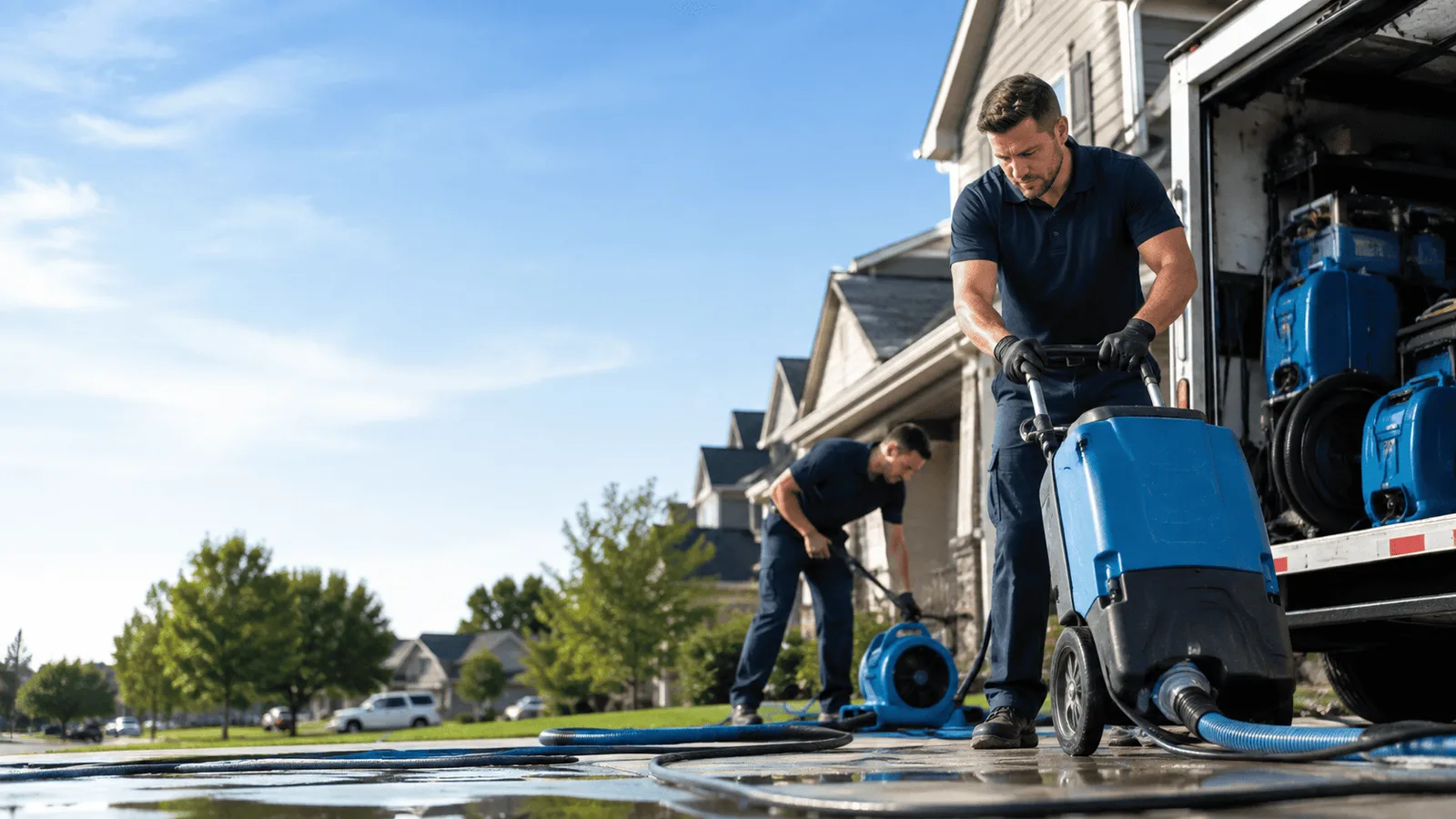 Dehumidification being performed in Vestaburg, PA